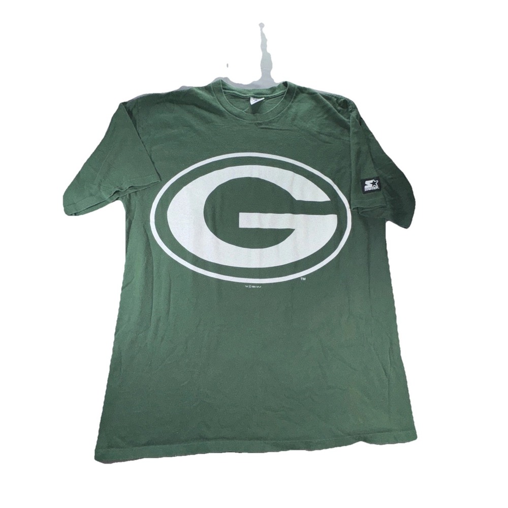 Vintage Starter Green Bay Packers T Shirt Adult Size XL Made in USA Front/Back